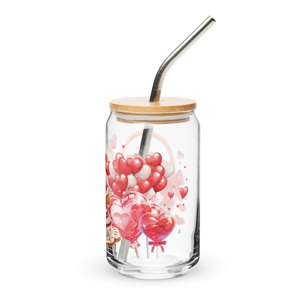 Gingerbread Valentine Can-Shaped Glass product image (3)