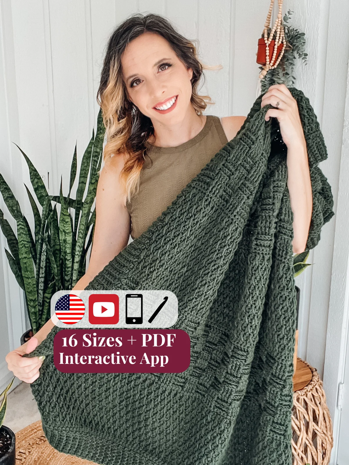 Totally Textured Crochet Blanket product image (1)