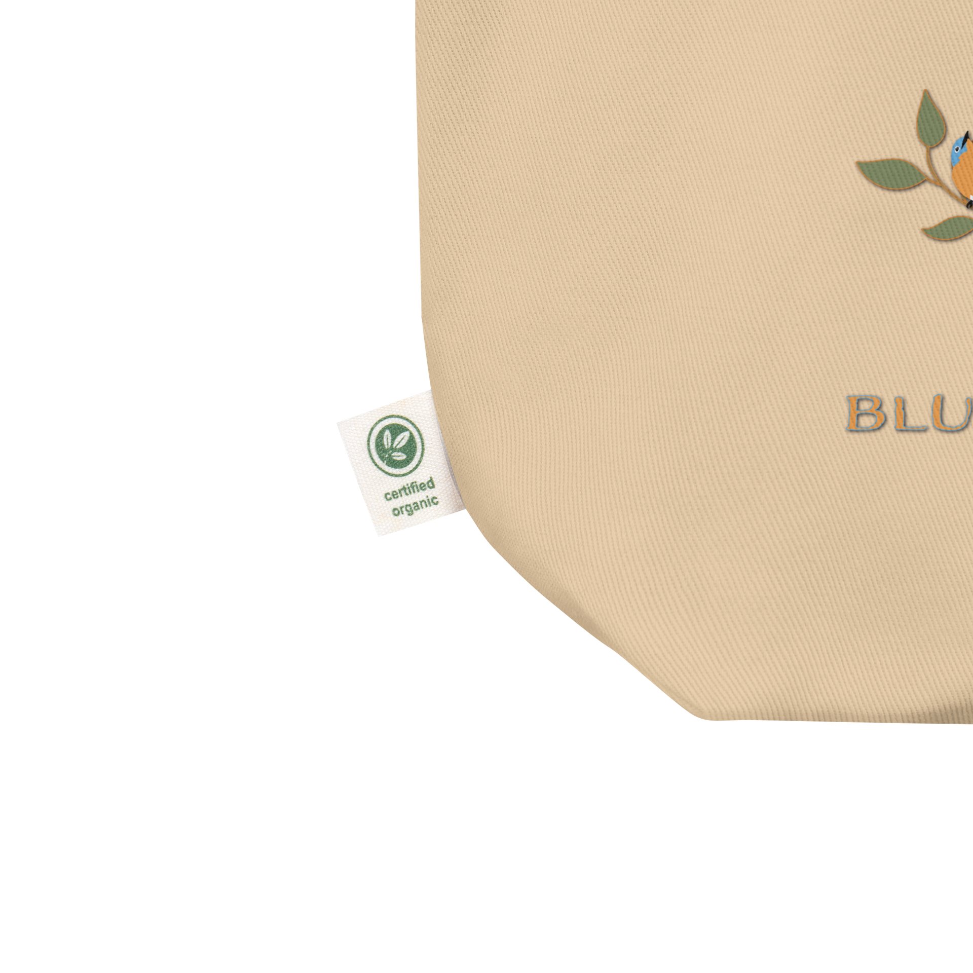 "Bluebird Landlord" Organic Tote in Tan product image (7)
