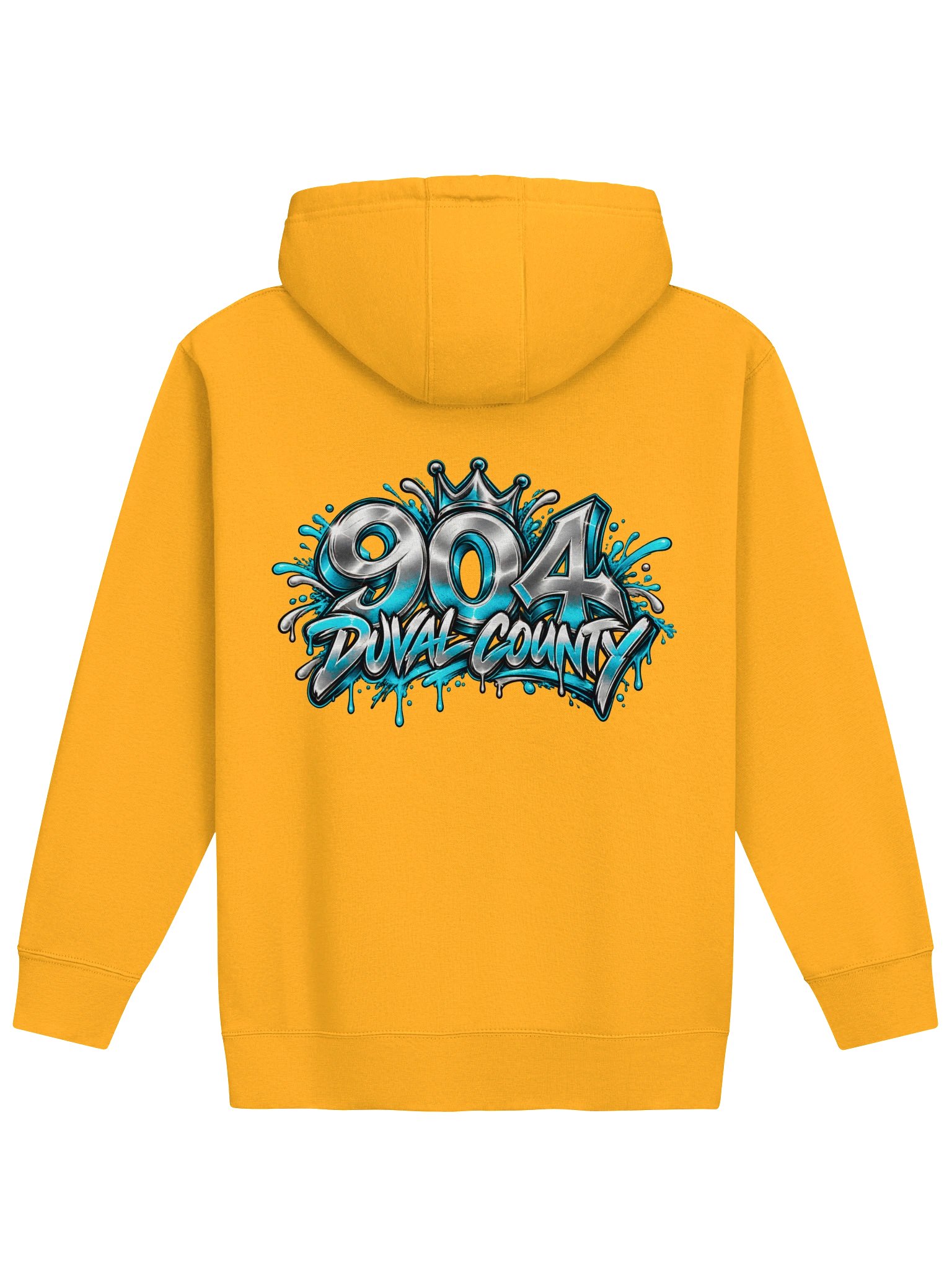 904 Duval County — Crown & Chrome Gold Hoodie product image (2)