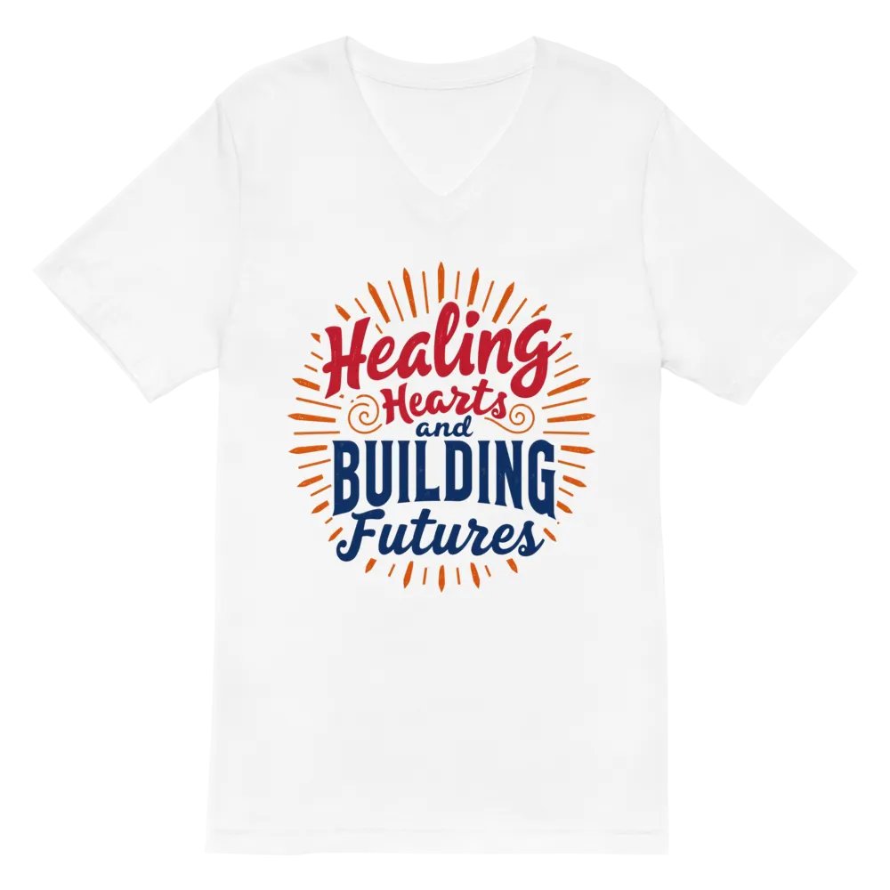 Healing Hearts and Building Futures V-Neck Tee product image (6)