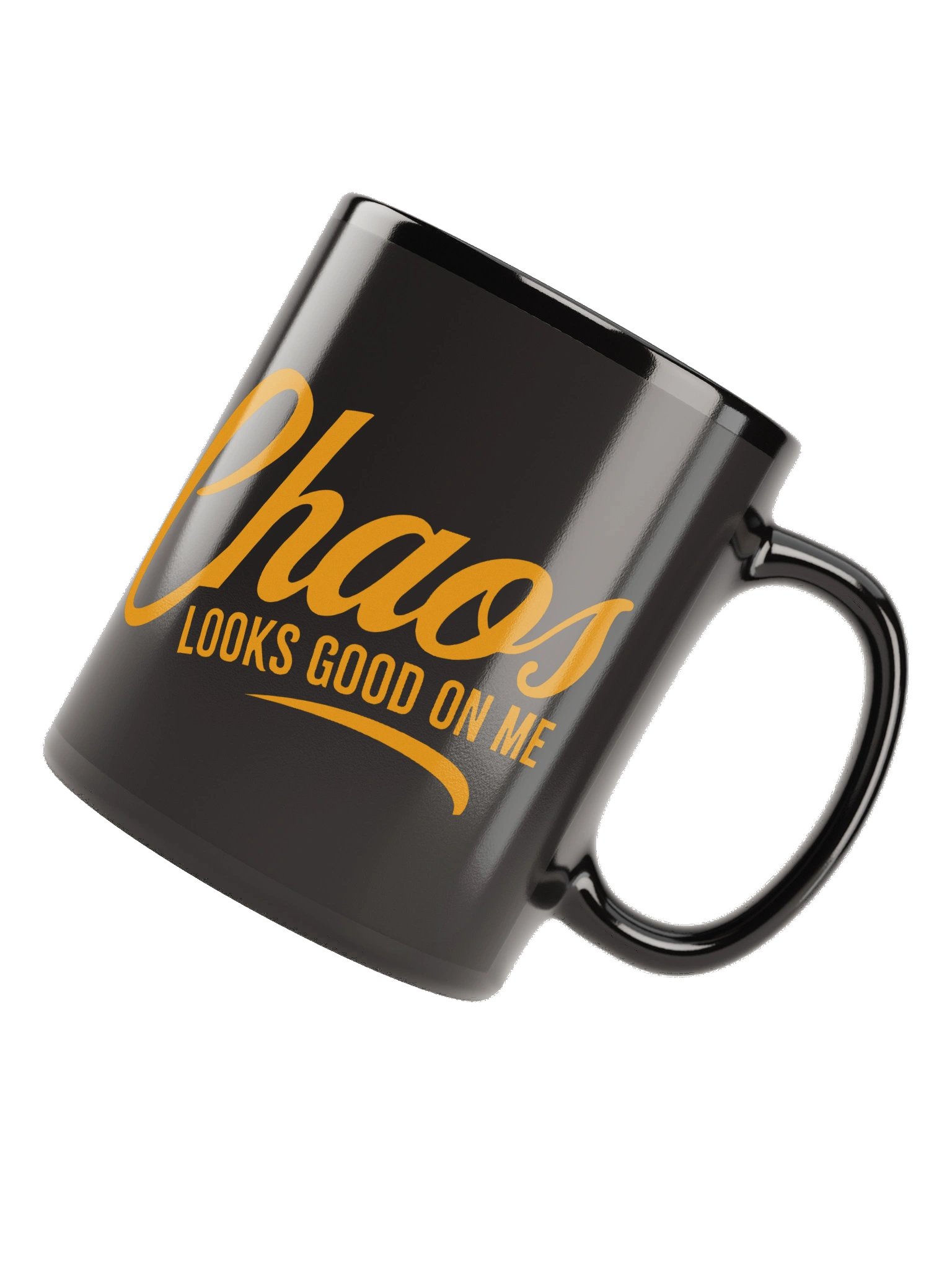 Chaos Looks Good On Me Black Mug product image (6)