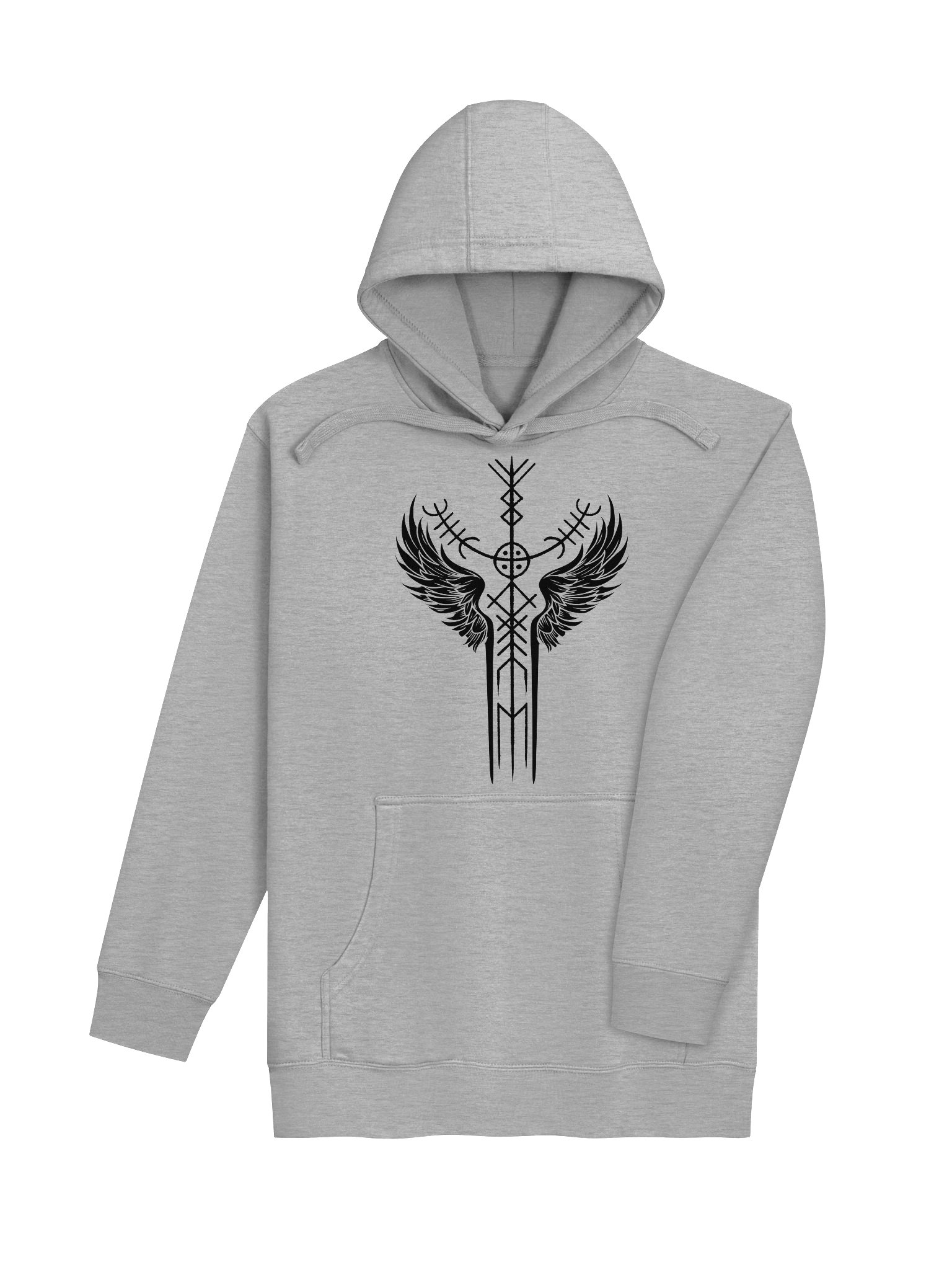 The Valkyrie Stave Hoodie (black print) product image (14)