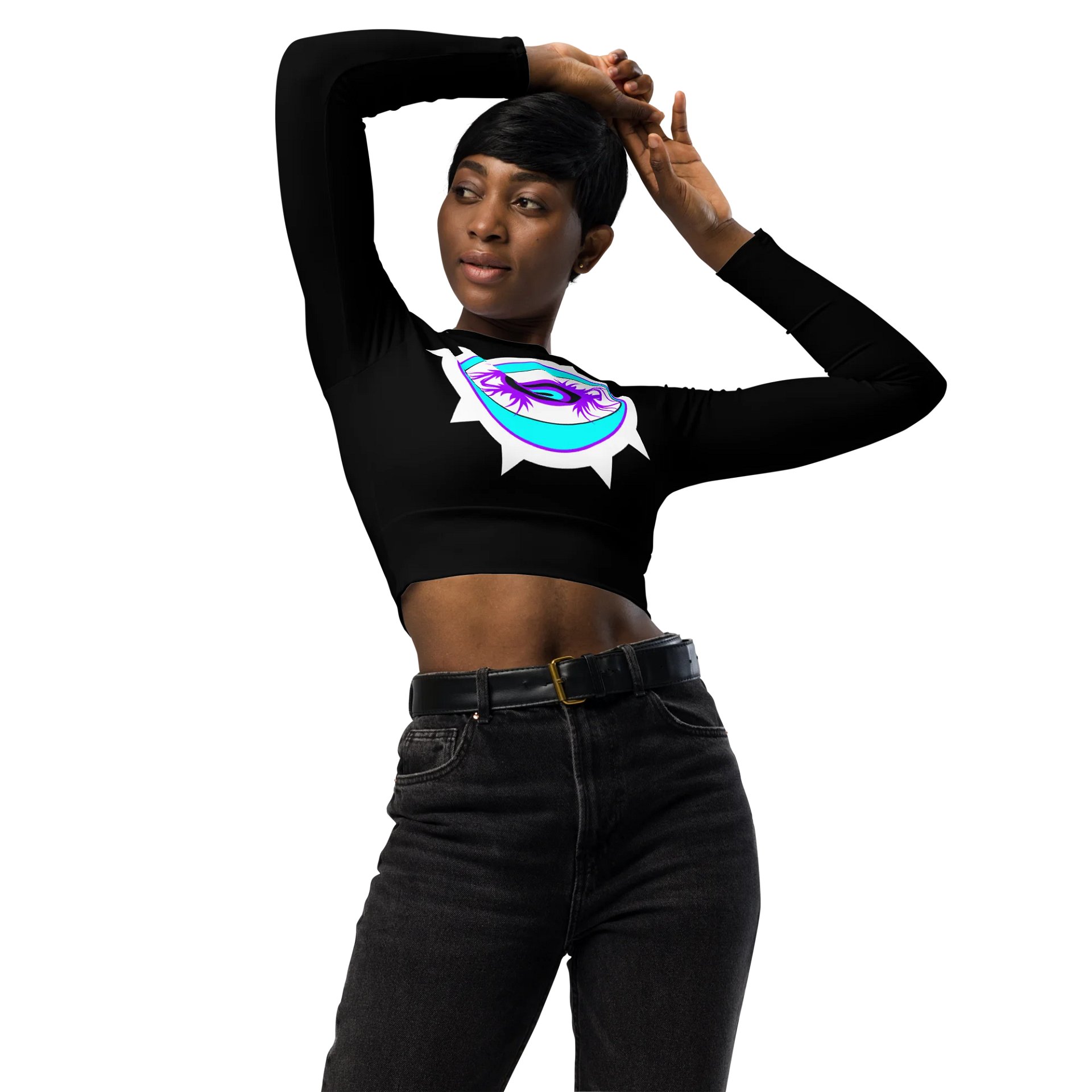 Lights Long Sleeve Crop Top product image (3)