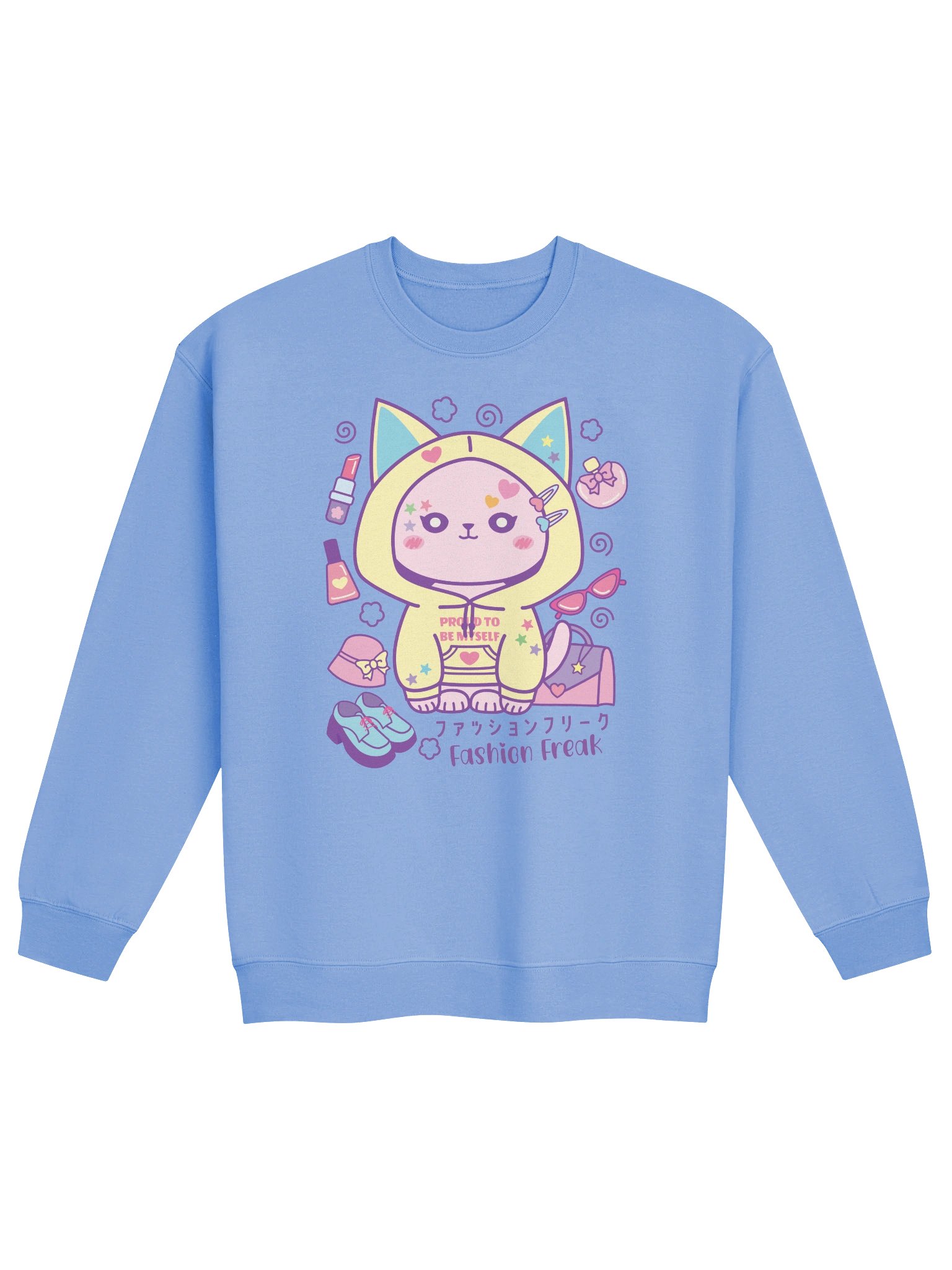 Fashion Freak Kitty - Unisex Adult Sweatshirt product image (1)