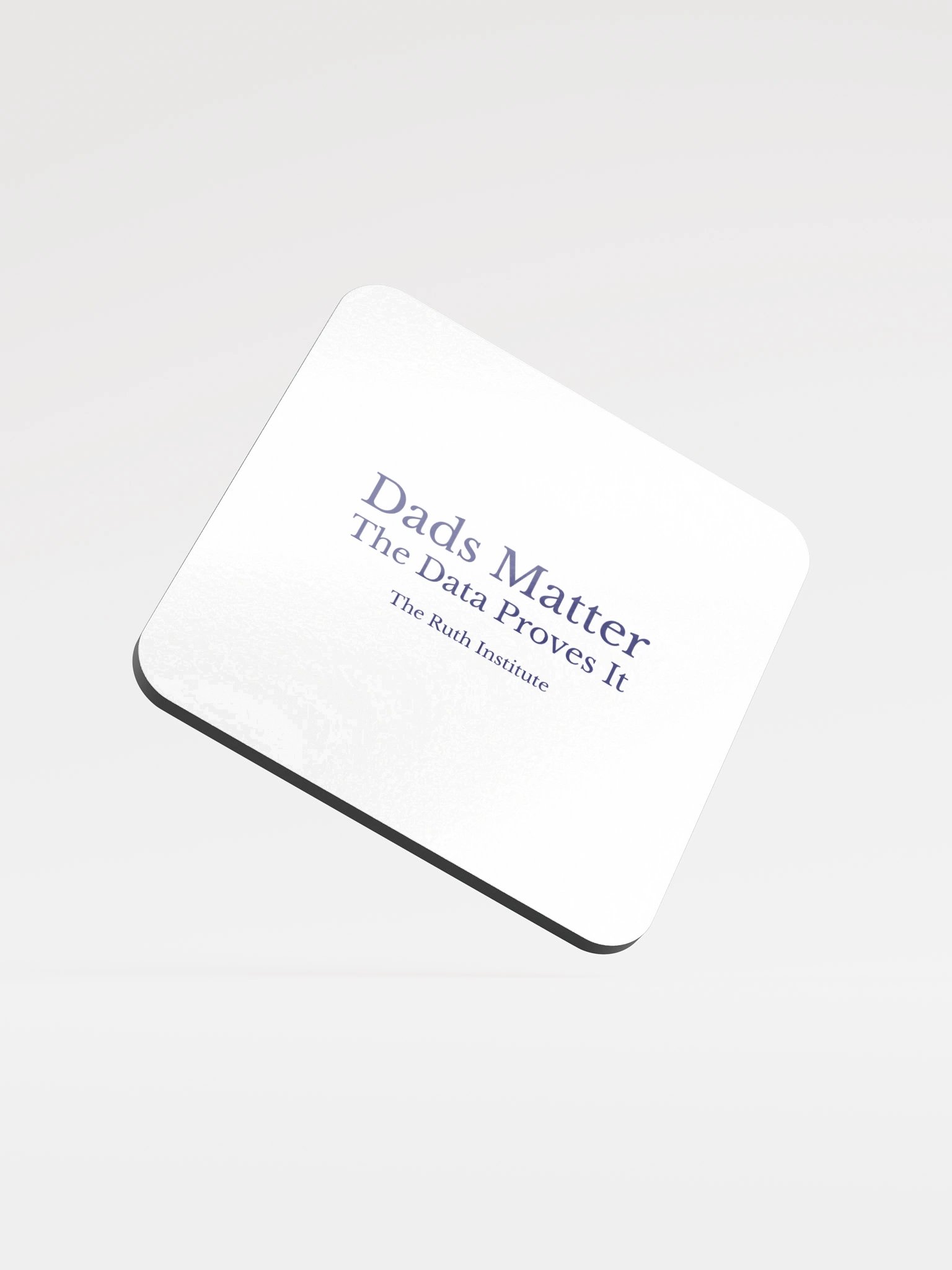Glossed Cork Coaster (White) product image (1)