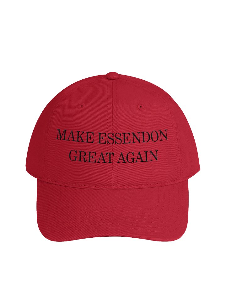 'Make Essendon Great Again' Low Rise Baseball Cap (Red/Black) product image (1)