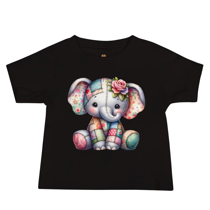 Patchwork Elephant Baby Tee product image (5)
