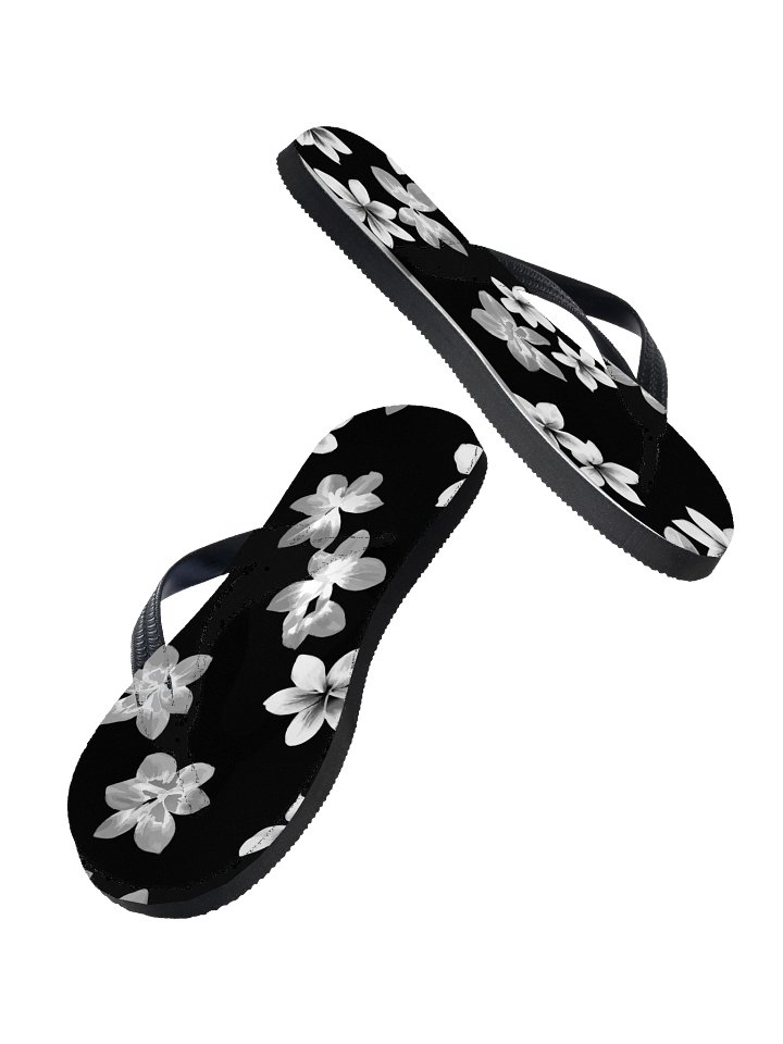 Volcanic Ash - Caribbean Soufriere Flower Print | Toe Post Style Flip-Flops product image (2)