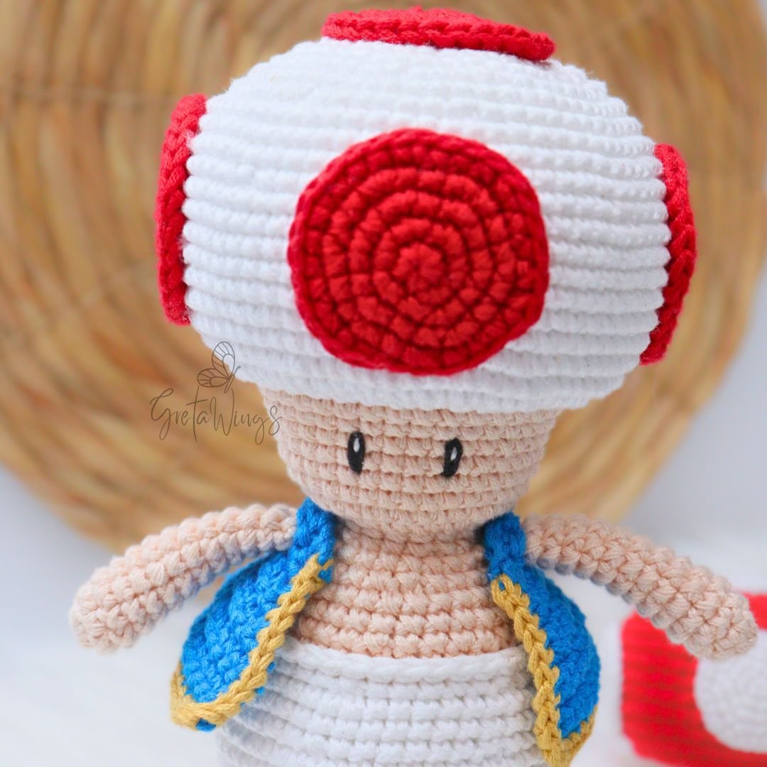 Toad Amigurumi Pattern Mario Bros Series (Digital Download) product image (4)