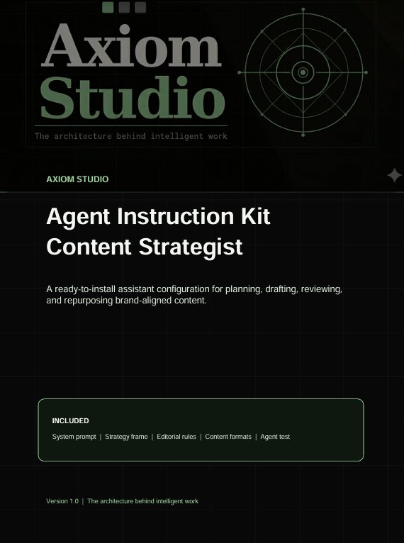 Axiom Agent Instruction Kit - Content Strategist product image (3)