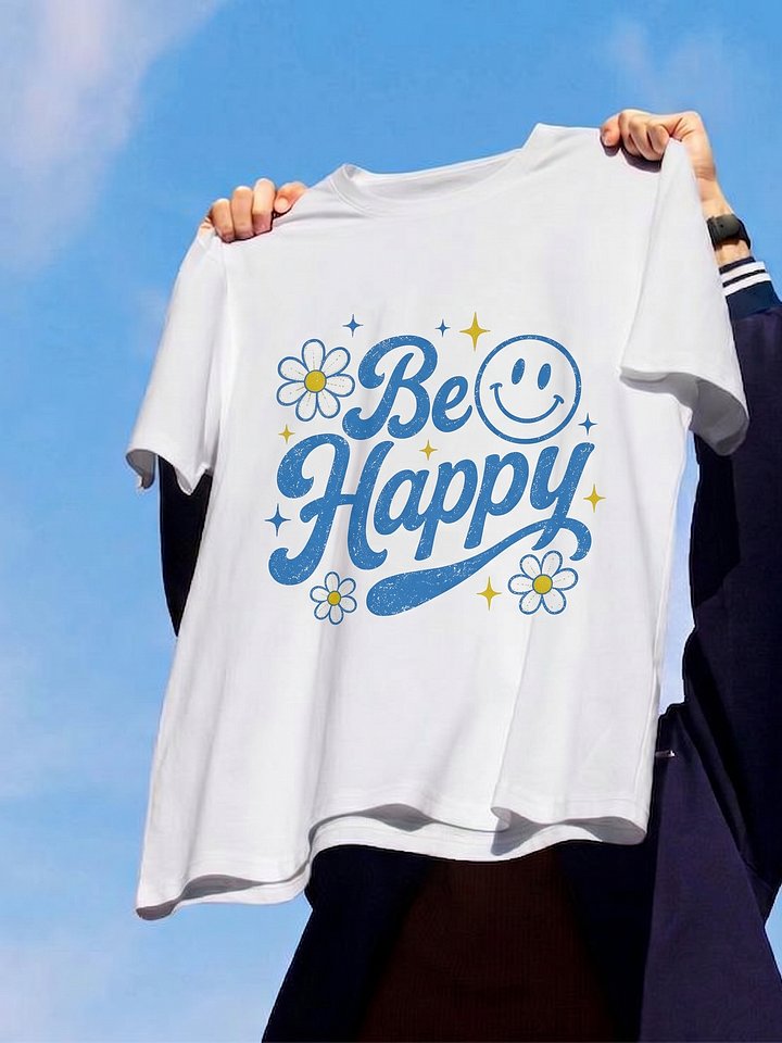 Be Happy Floral Retro Smile product image (2)