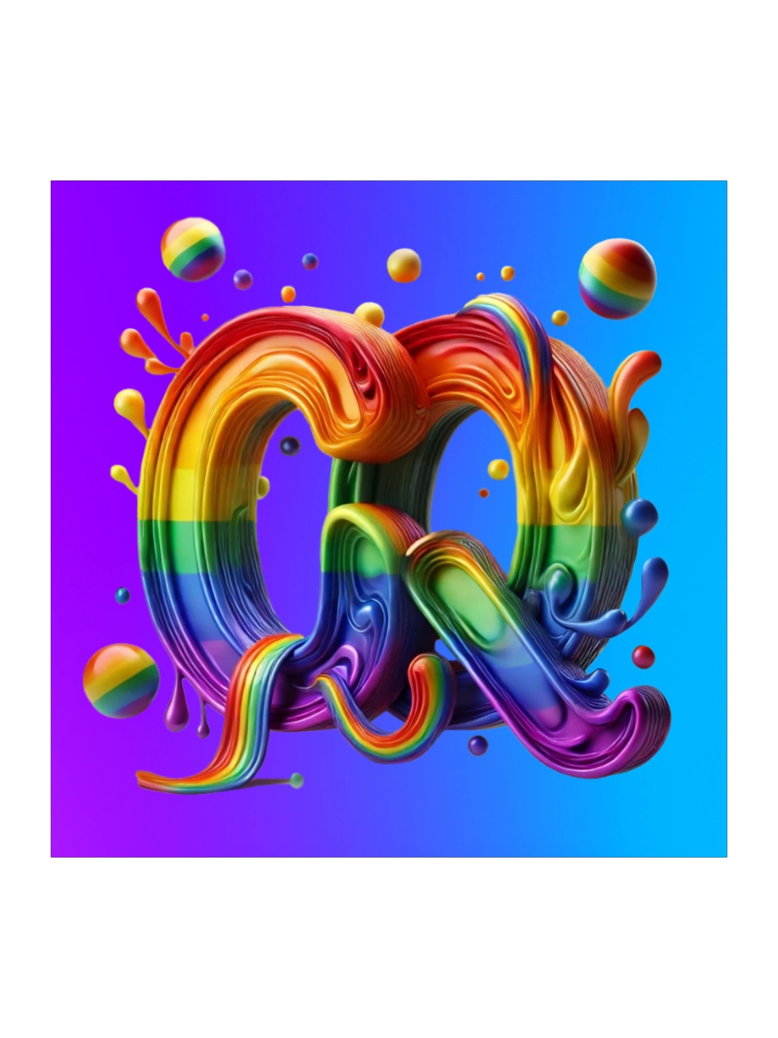 CQ Rainbow Fluid Spectrum Sticker product image (1)