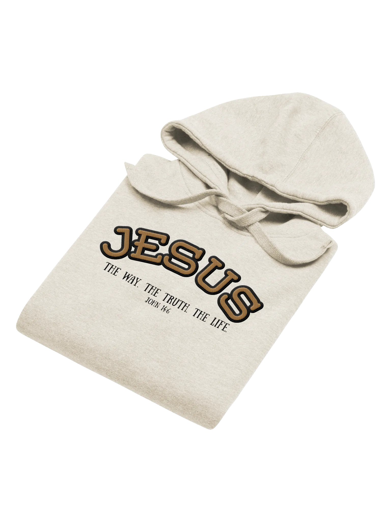 Jesus: The Way, The Truth, The Life Embroidered Hoodie (Light Colors) product image (9)
