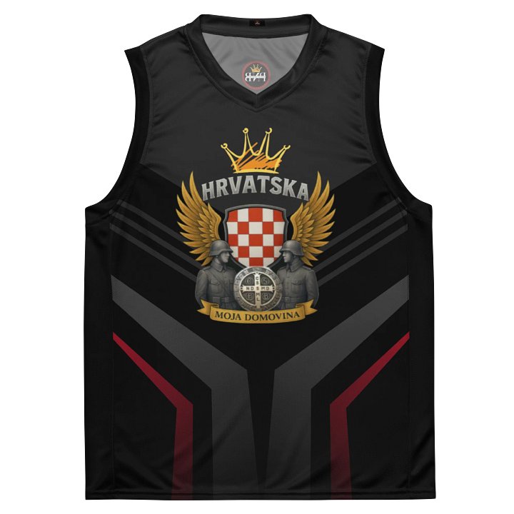 Hrvatska Emblem All-Over Basketball Jersey product image (2)