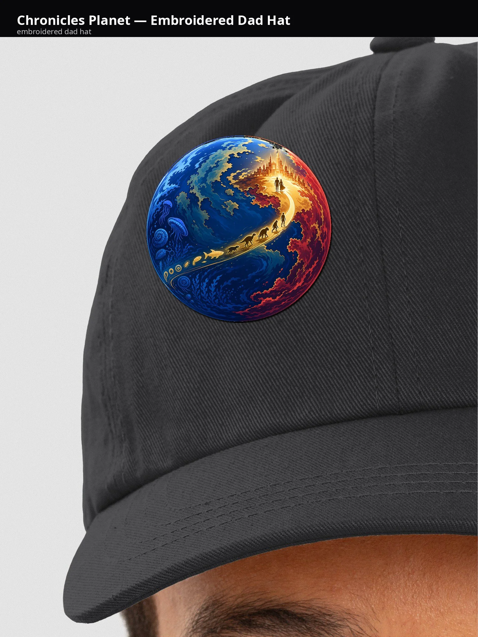 Chronicles Planet — Embroidered Dad Hat - QPTiBA
