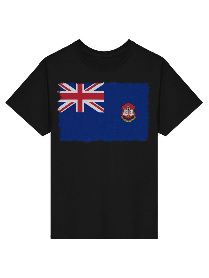 British Gibraltar Flag (1921 - 1939) Distressed T-Shirt product image (1)