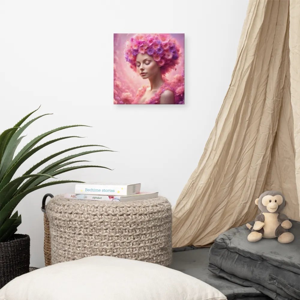 Pink Flower Girl Wall Art product image (8)
