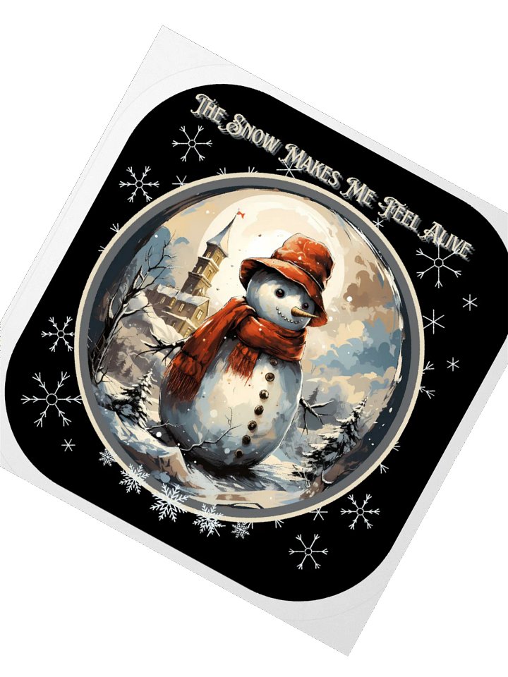 The Snow Makes Me Feel Alive Sticker product image (1)