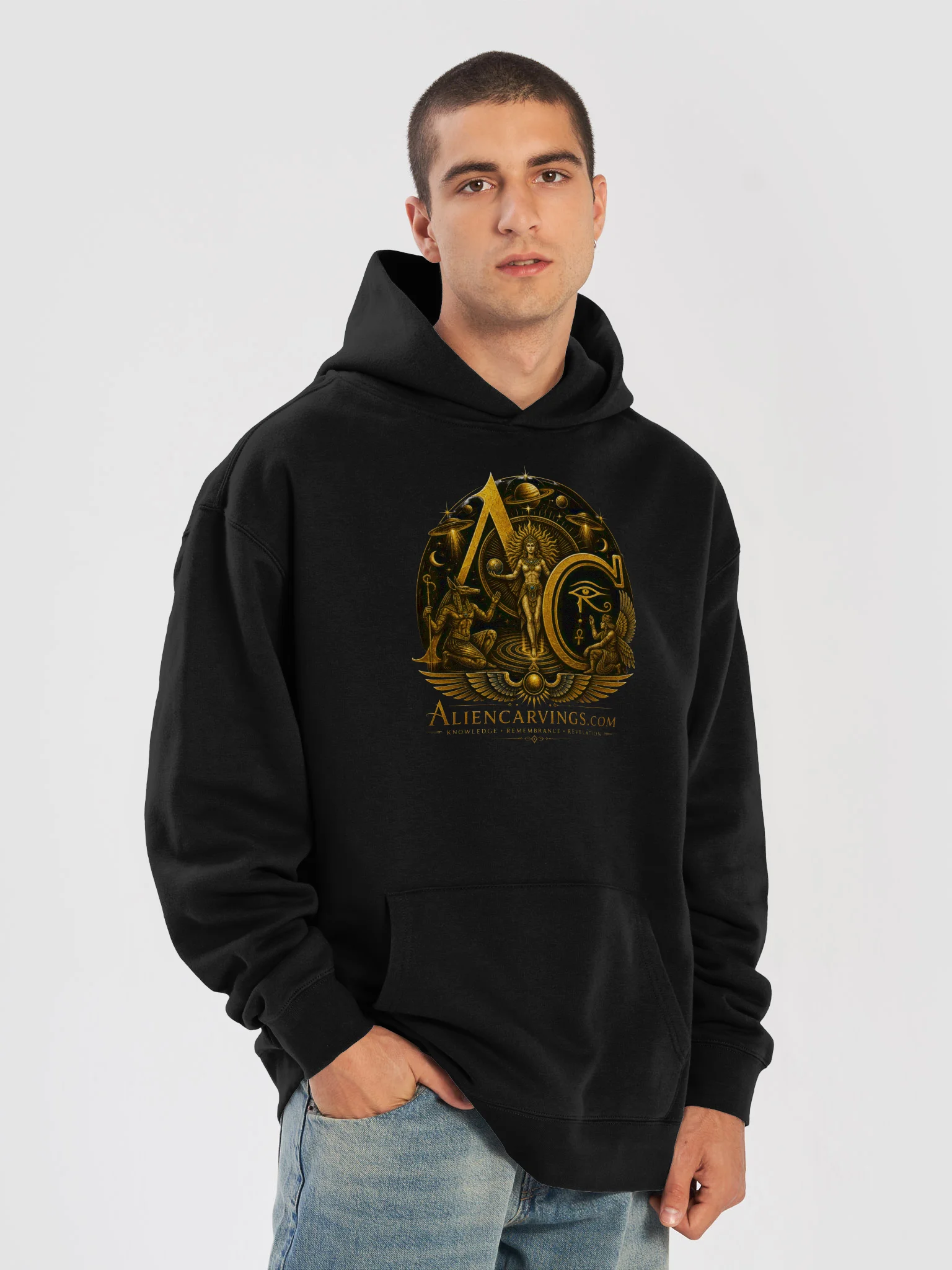 Aliencarvings.com DNA Crew Premium Hoodie product image (7)
