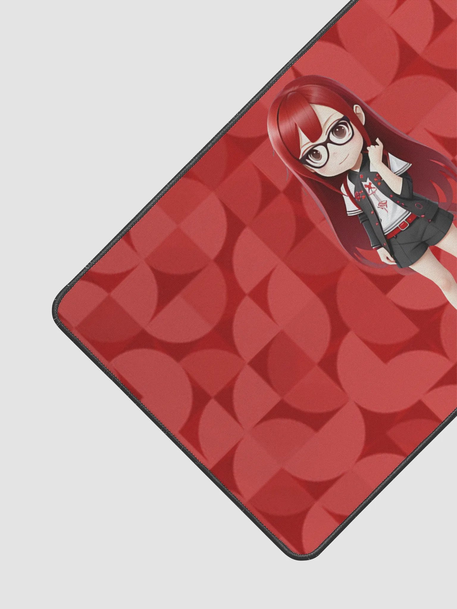 (Red CHIBI) K Desk Mat 12" x 22" product image (2)
