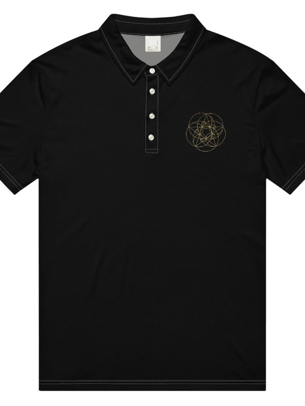 Golden fibo Geometric Men's Polo Shirt product image (3)