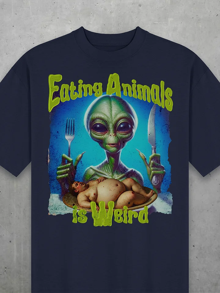 Eating Animals Is Weird Oversized Tee product image (1)