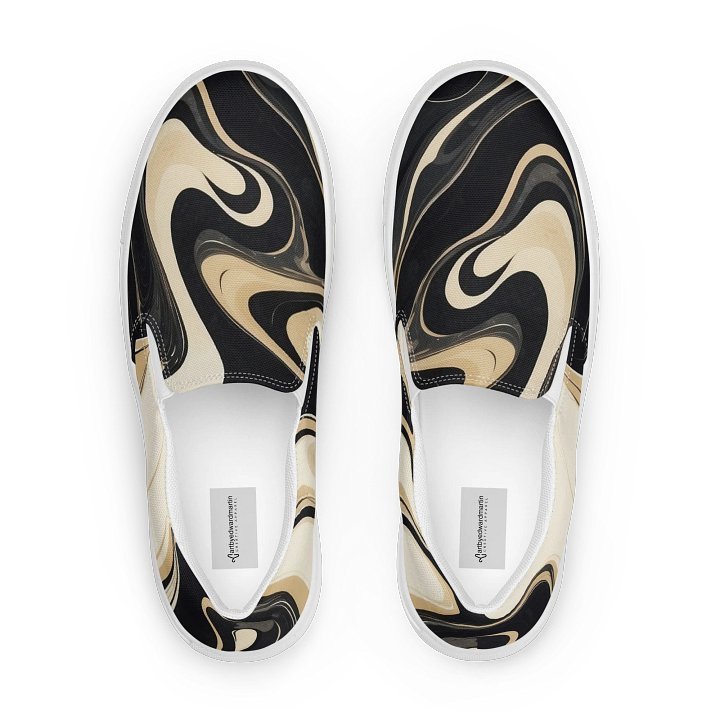 Marbled Swirl Men's Slip-On Shoes product image (1)