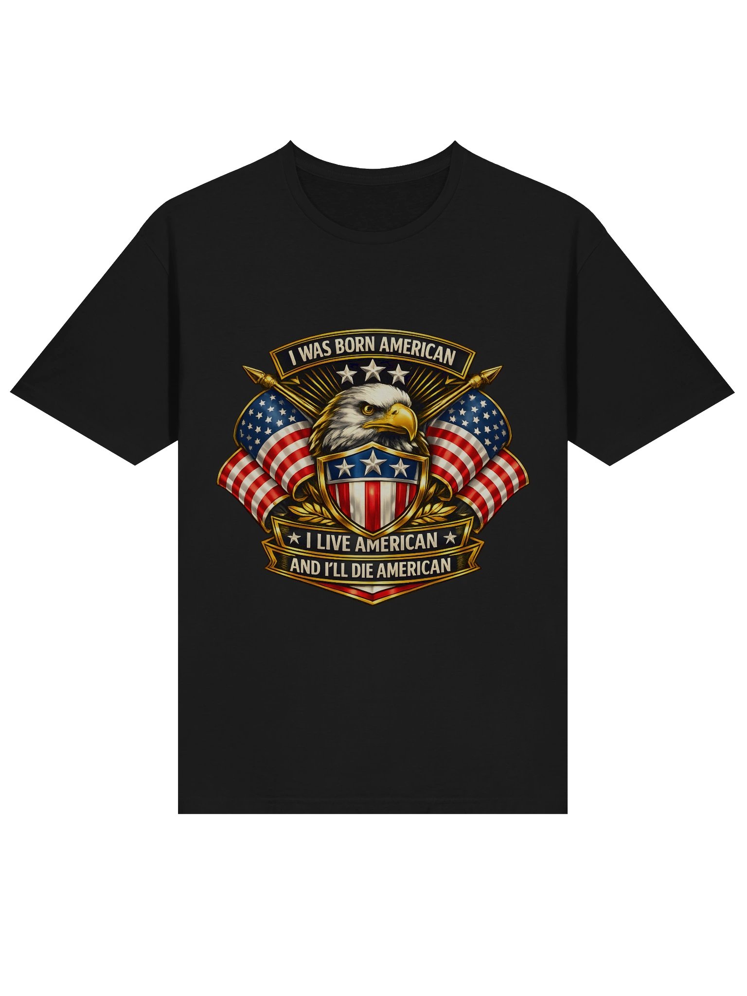 Born American Eagle Shield — Gildan Unisex Tee product image (12)