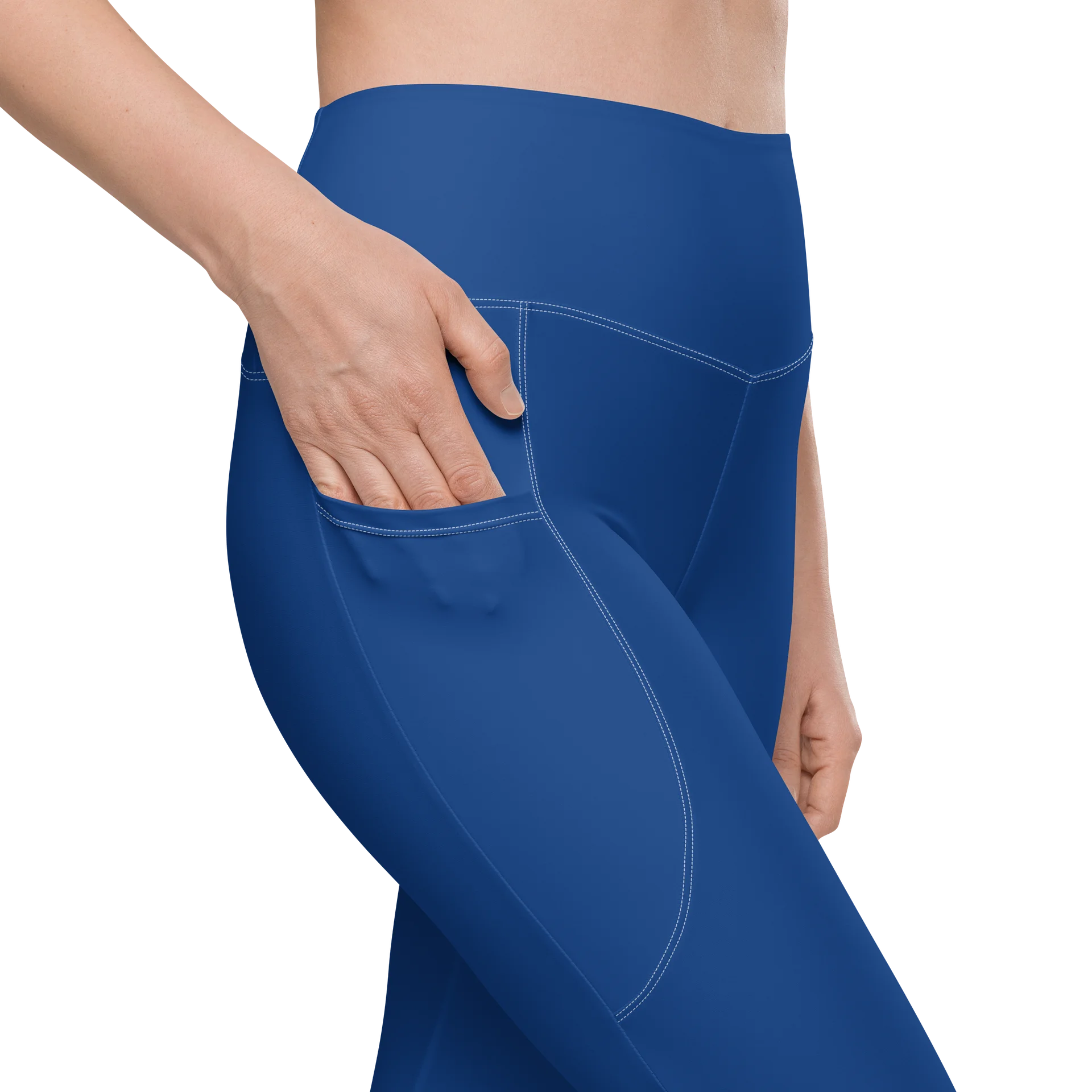 Blue Leggings with Pockets product image (9)