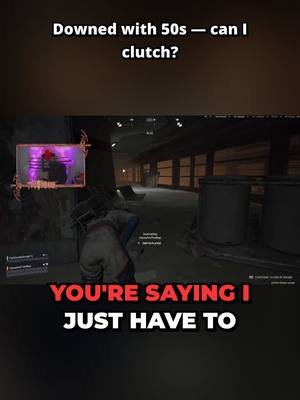 He survived downed with the survivor augment and escaped with seconds to spare