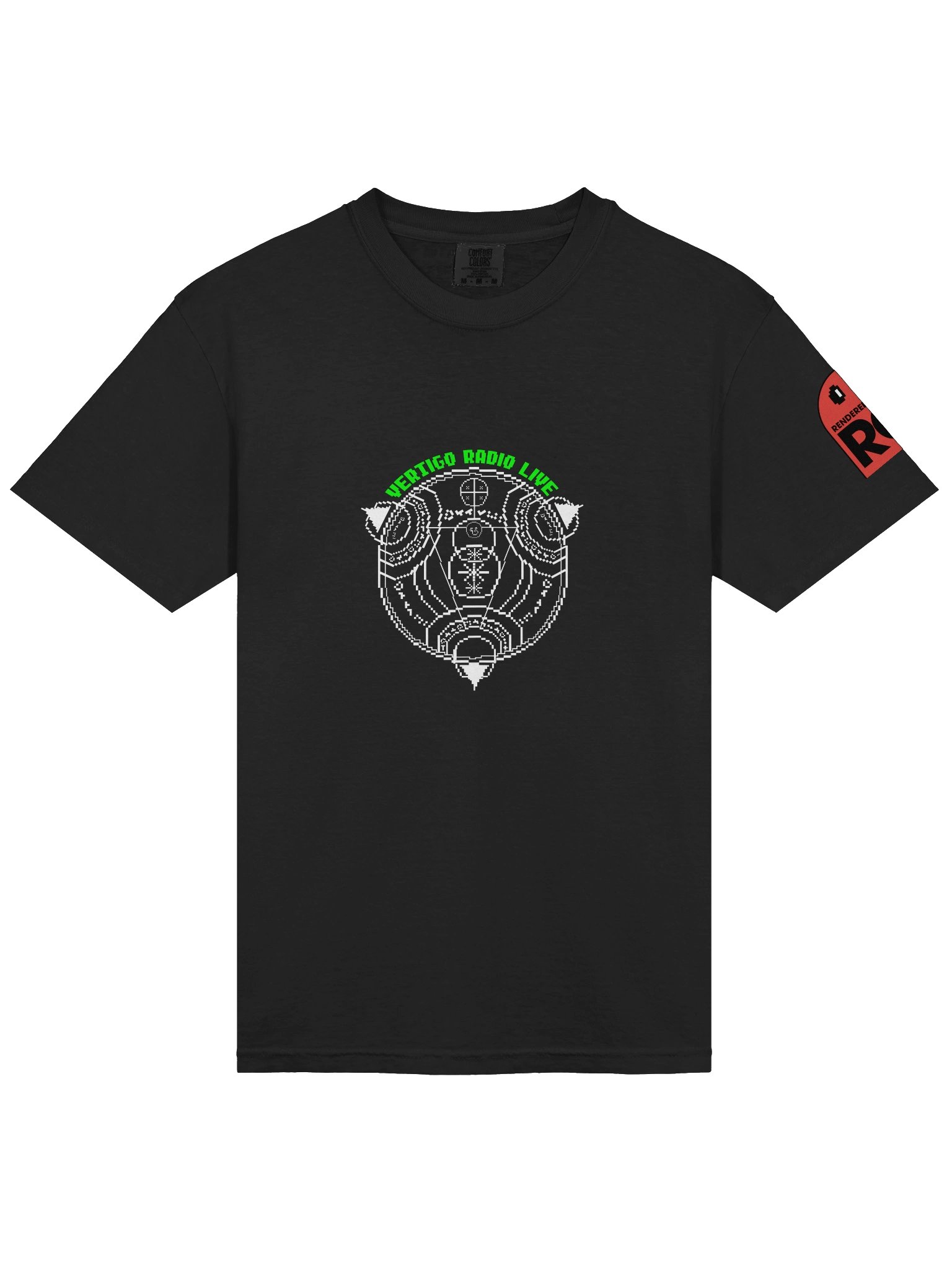 Vertigo Radio Live T-Shirt: Pixel Green product image (25)