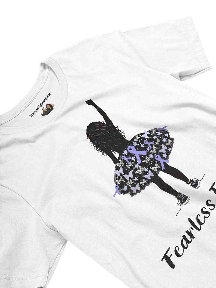 Stomach Cancer - Fearless Fighter Unisex T-Shirt [white] product image (2)