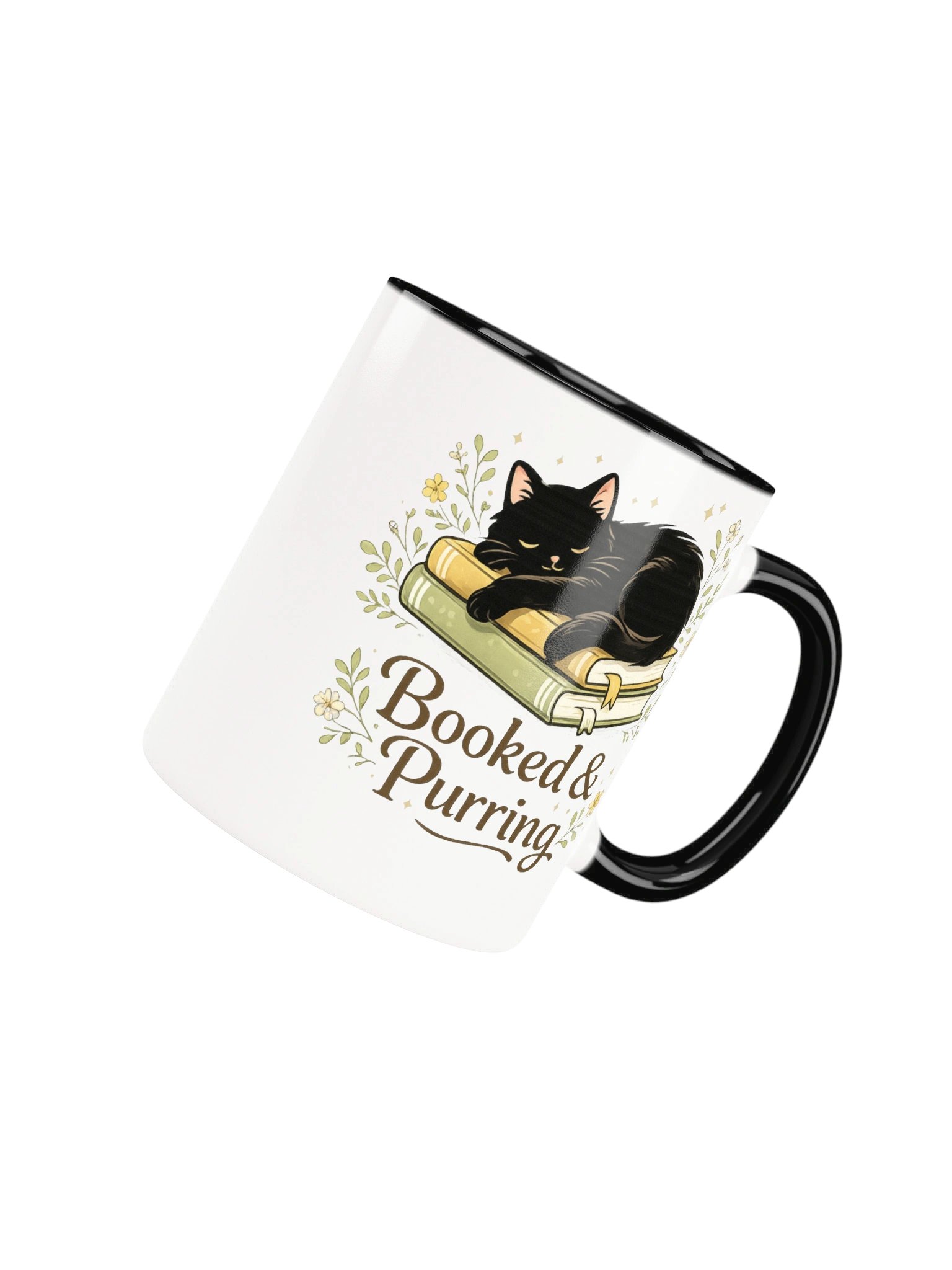 Booked & Purring Cat Book Lover Mug product image (20)