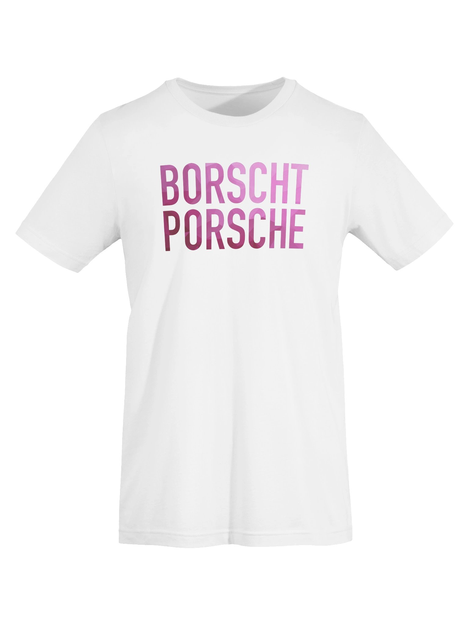 Classic Pink Borscht Porsche T-Shirt (white) product image (5)