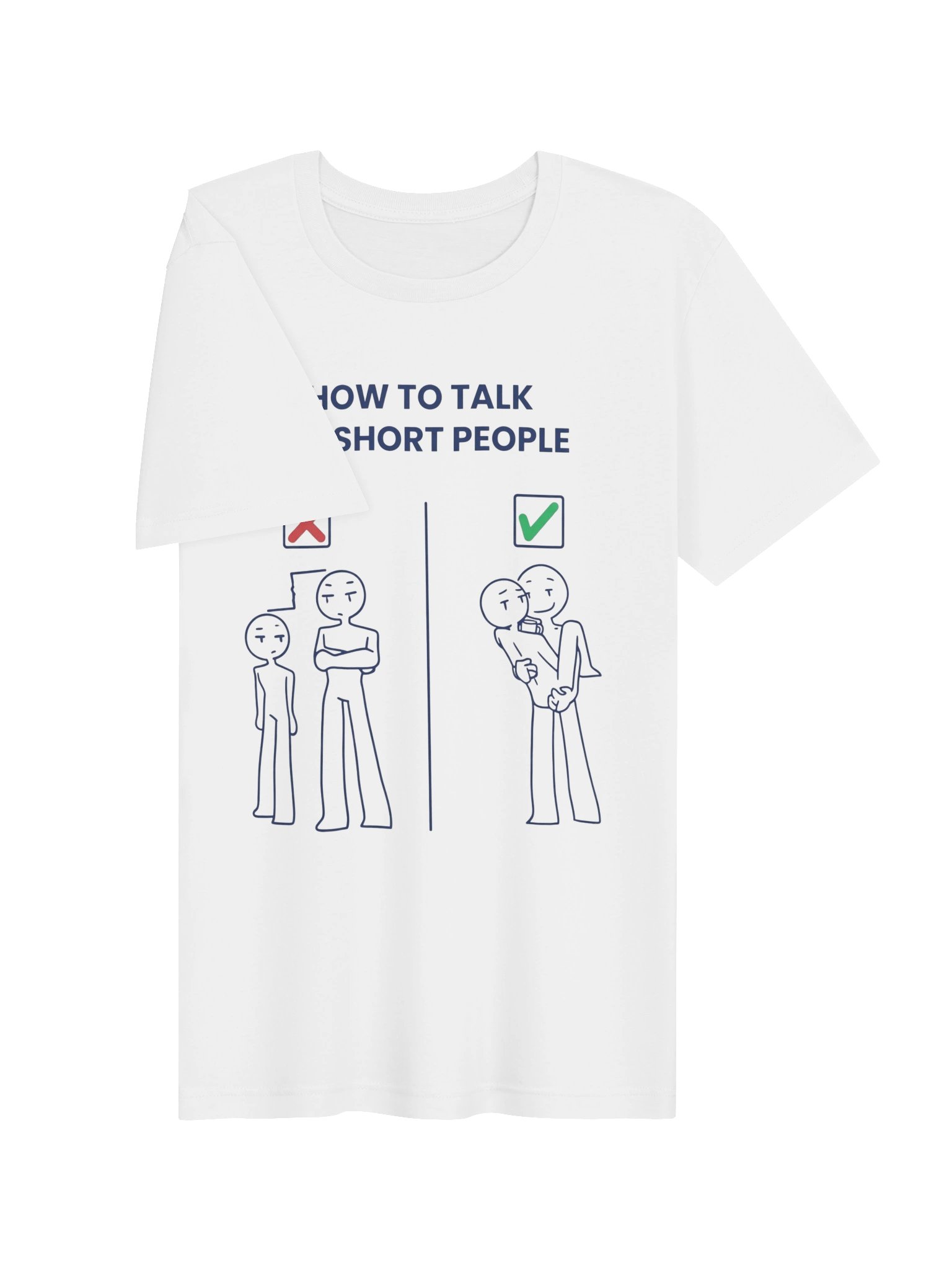 How To Talk To Short People Funny Graphic T-Shirt product image (3)