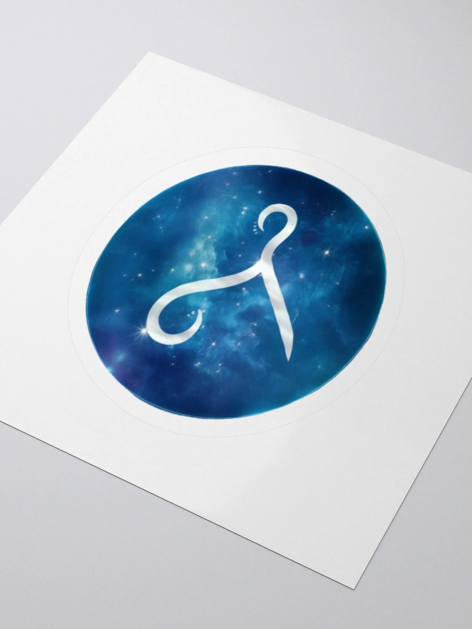 Aquarius Zodiac Kiss Cut Sticker - Exclusive Design product image (3)