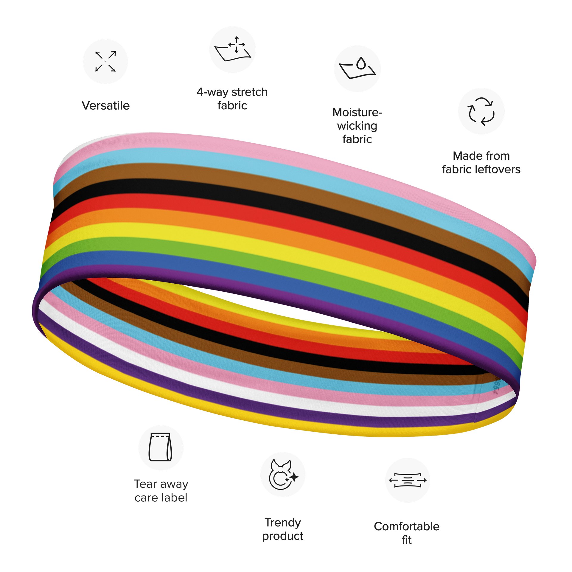 Pride 2023 headband product image (2)