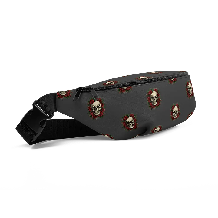Skull Rose Grid All-Over Fanny Pack product image (2)