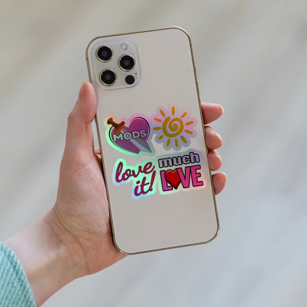 Enthusiastic LanaDj Holographic Sticker Sheet product image (8)