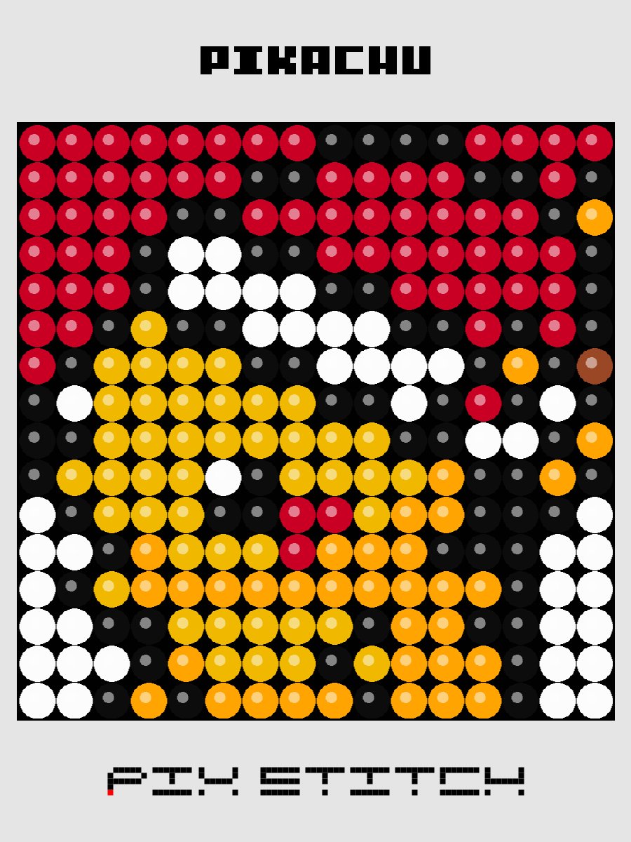Pikachu Pixel Art product image (1)