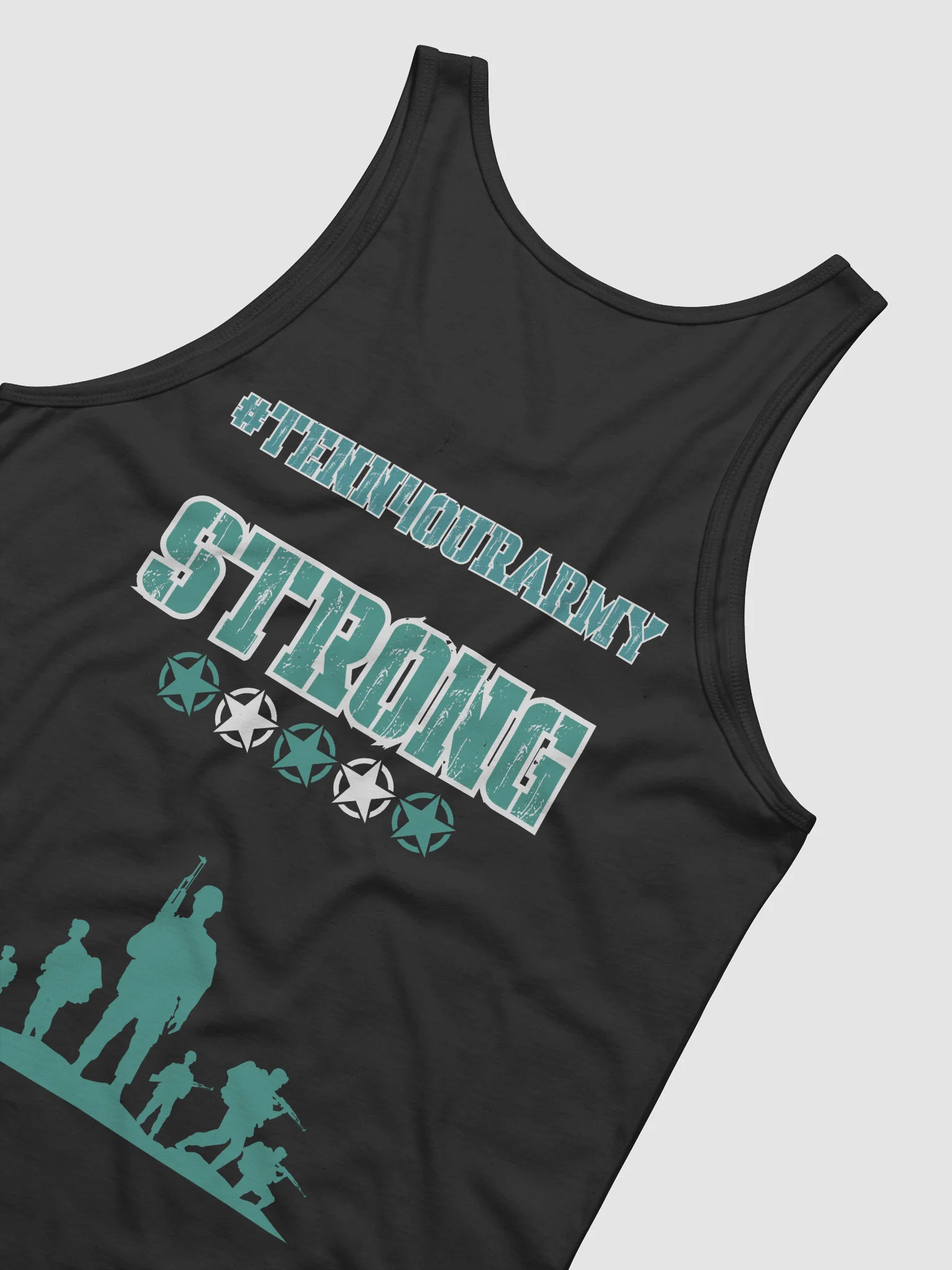 #TeNN4OURARMY Tank - Teal & White product image (17)