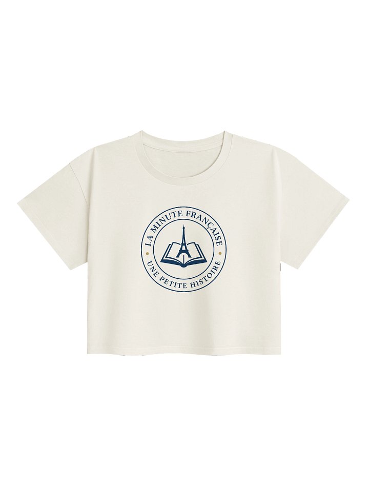 La Minute Française Cropped T-Shirt — French Learning Merch for Women product image (2)