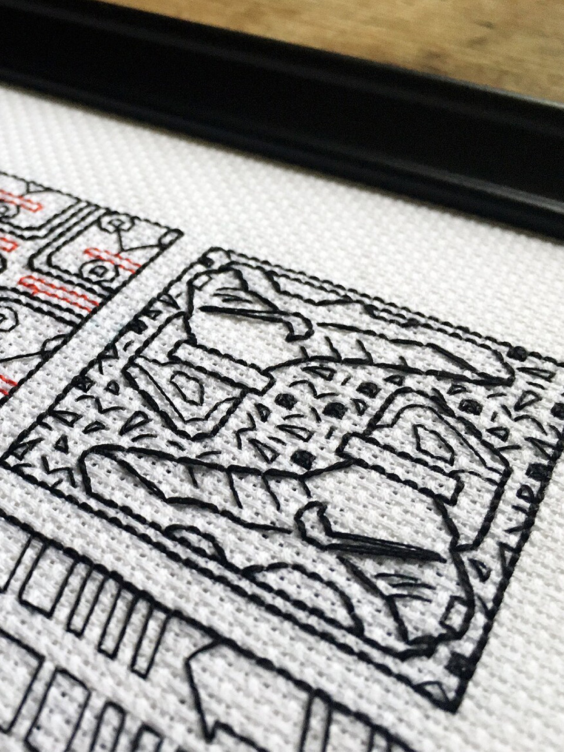 Time and Density • Blackwork Cross Stitch Pattern • PDF Digital Download product image (7)