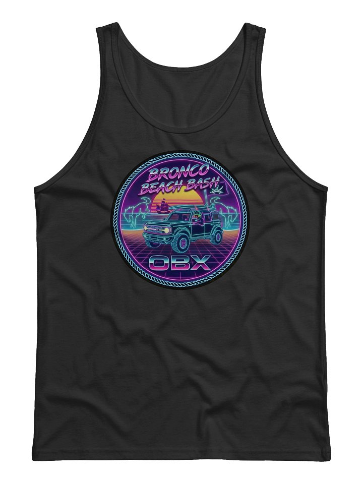 2026 Bronco Beach Bash OBX / Destination Bigfoot Bronco Collab | Bella+Canvas Jersey Tank (Multiple Colors Available) product image (2)