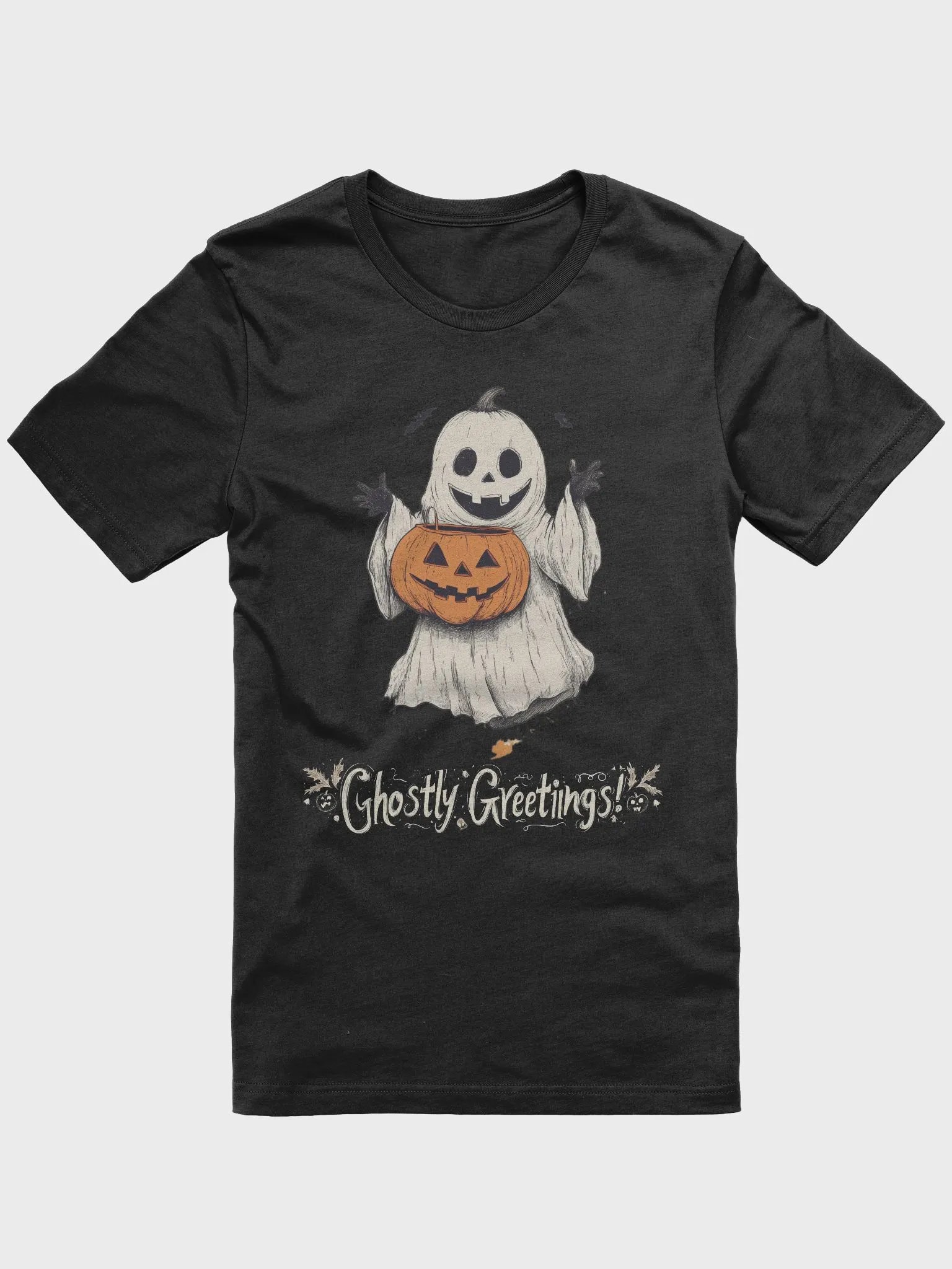 Ghostly Greetings! Black Tee product image (1)