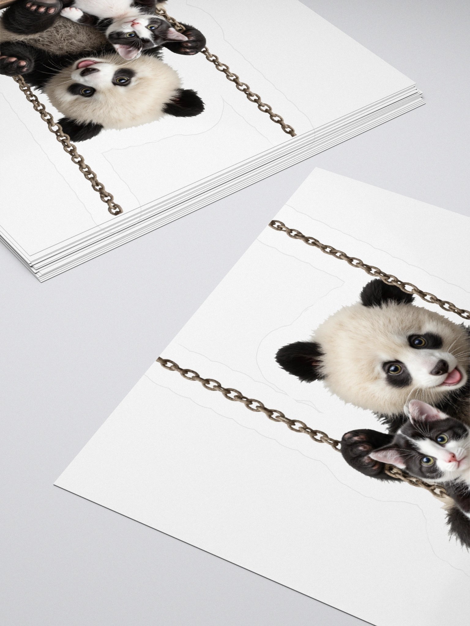 Panda and Kitten Swing Adventure Stickers product image (10)