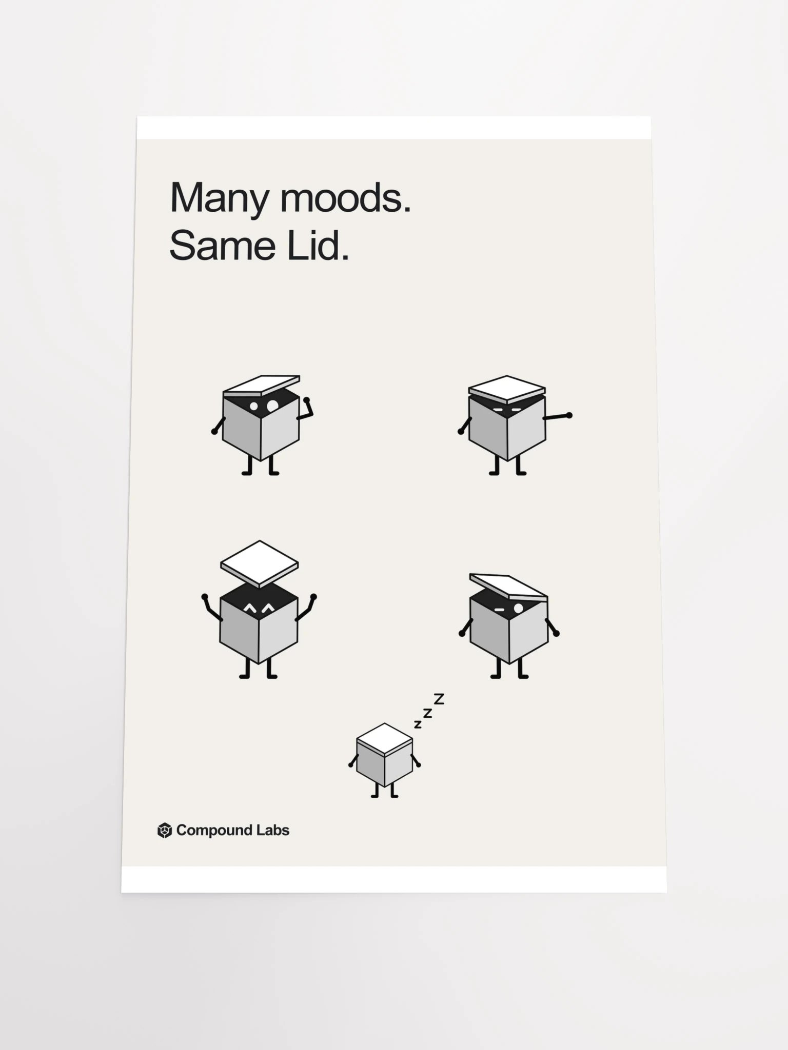 Many moods. Same Lid. — poster product image (11)