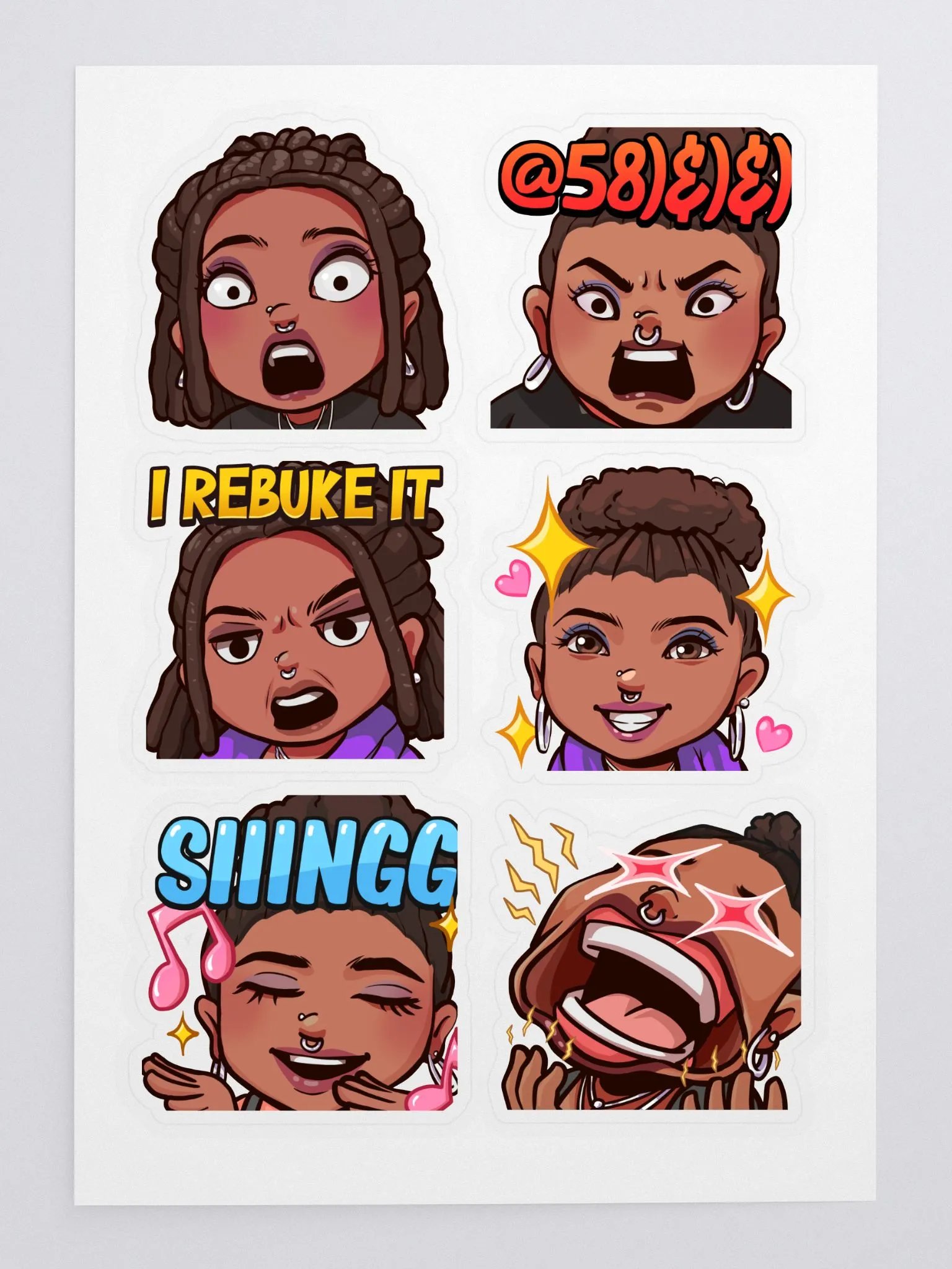 KW Reactions Sticker Sheet product image (3)