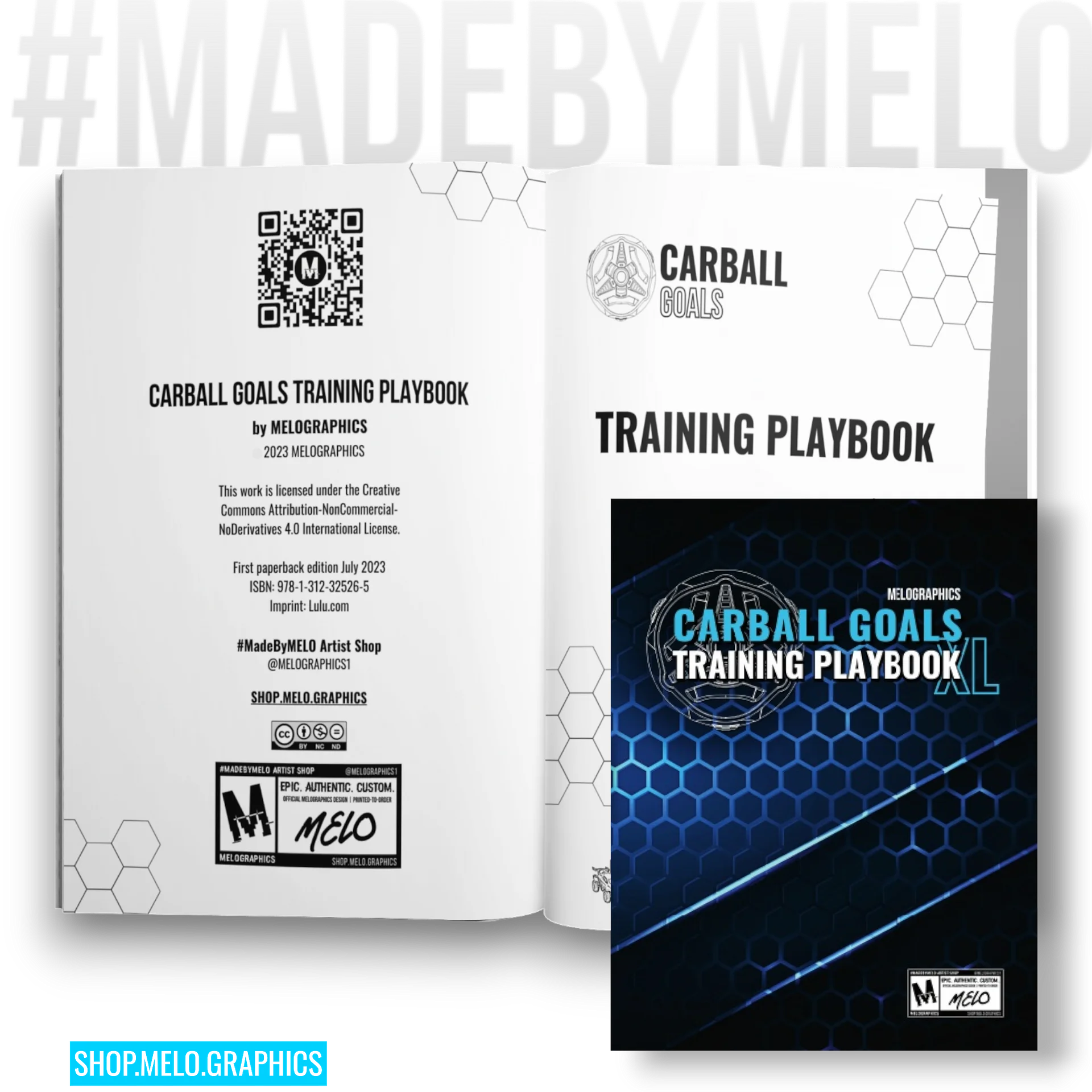 Carball Goals Training Playbook: Rocket League Training & Strategy - Notebook | #MadeByMELO product image (5)